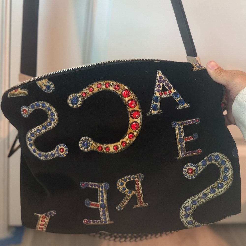 Authentic Versace Velvet crossbody.